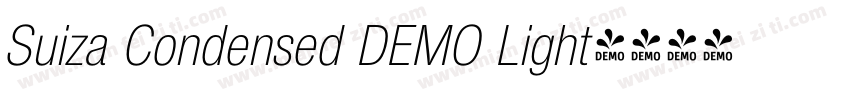Suiza Condensed DEMO Light字体转换